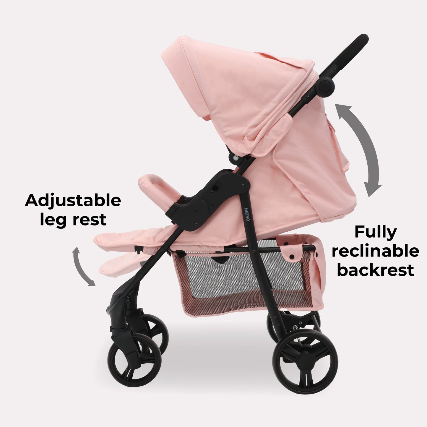 MB30 Plus Pushchair - Pink Leopard - Grade B