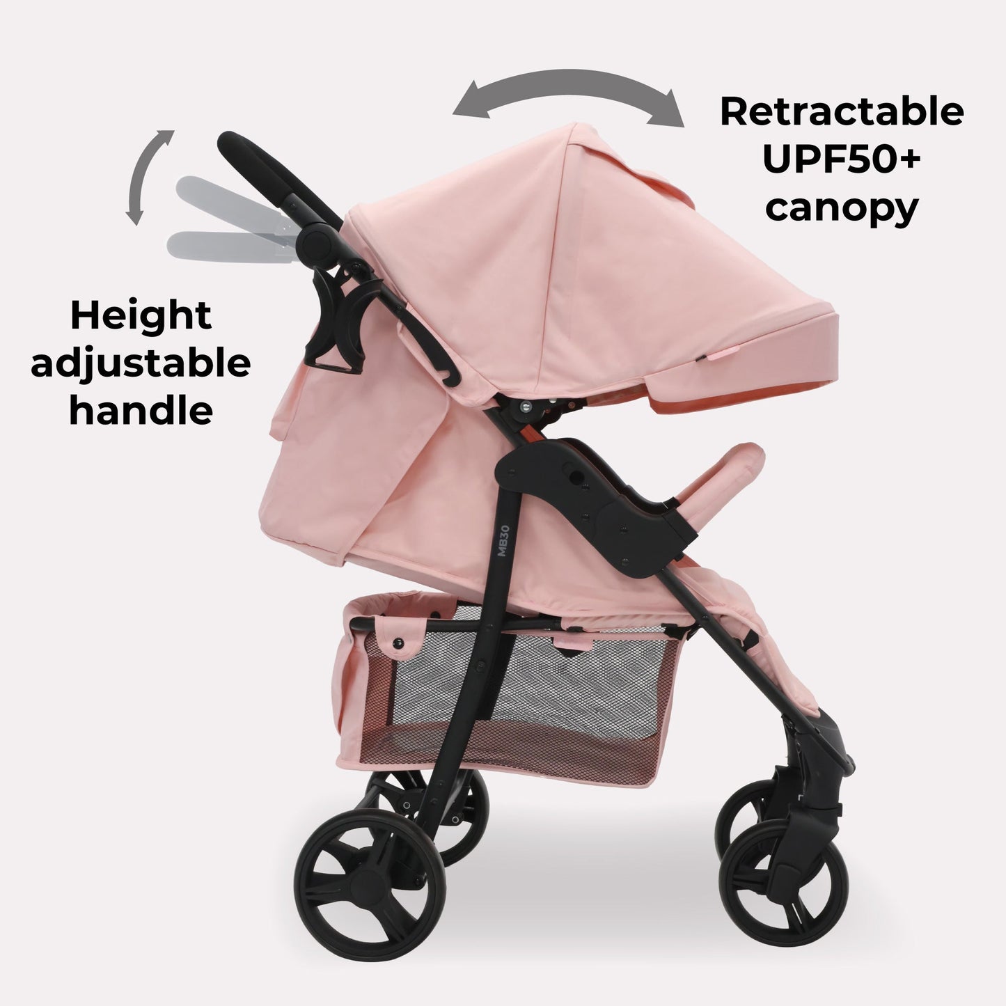 MB30 Plus Pushchair - Pink Leopard - Grade B