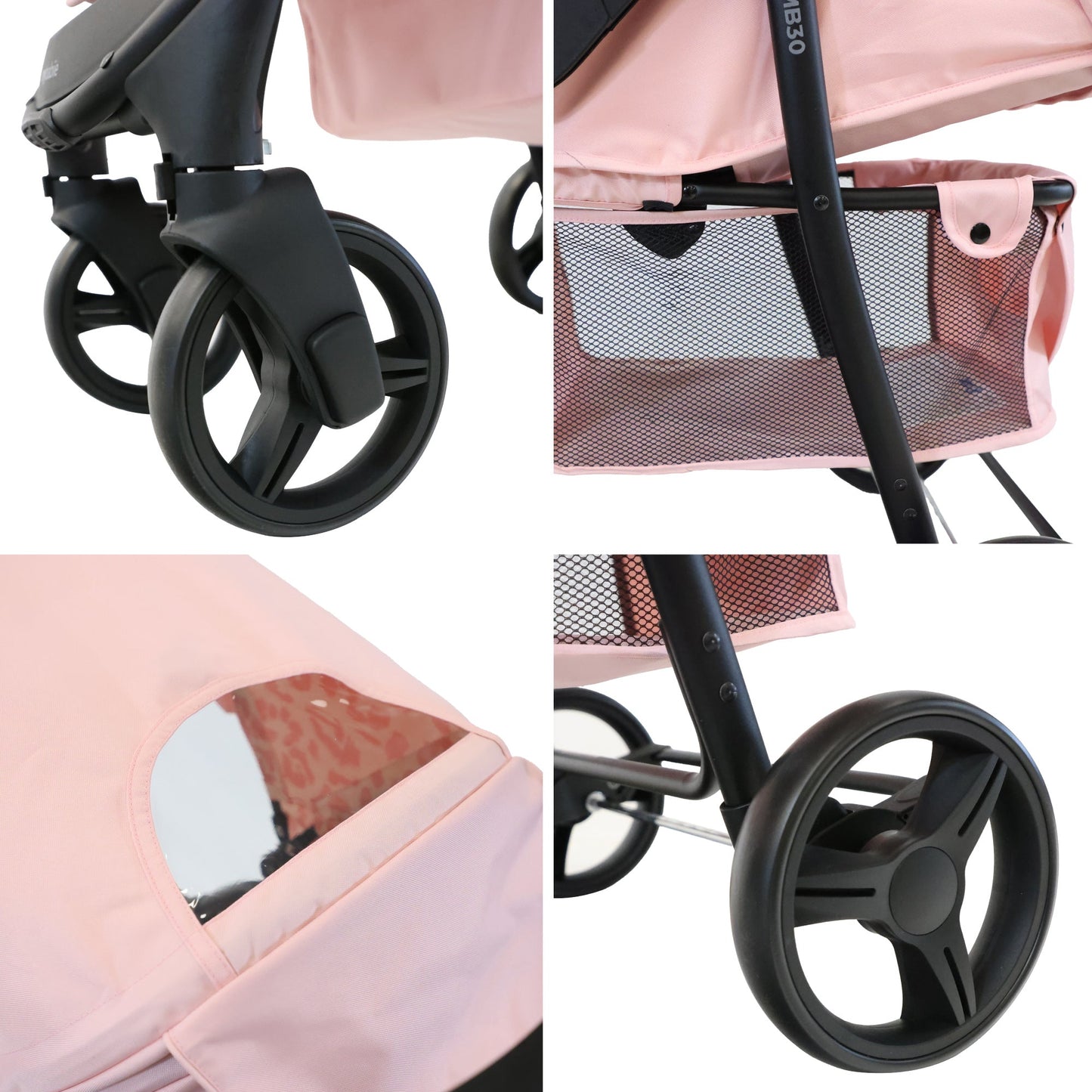 MB30 Plus Pushchair - Pink Leopard - Grade B