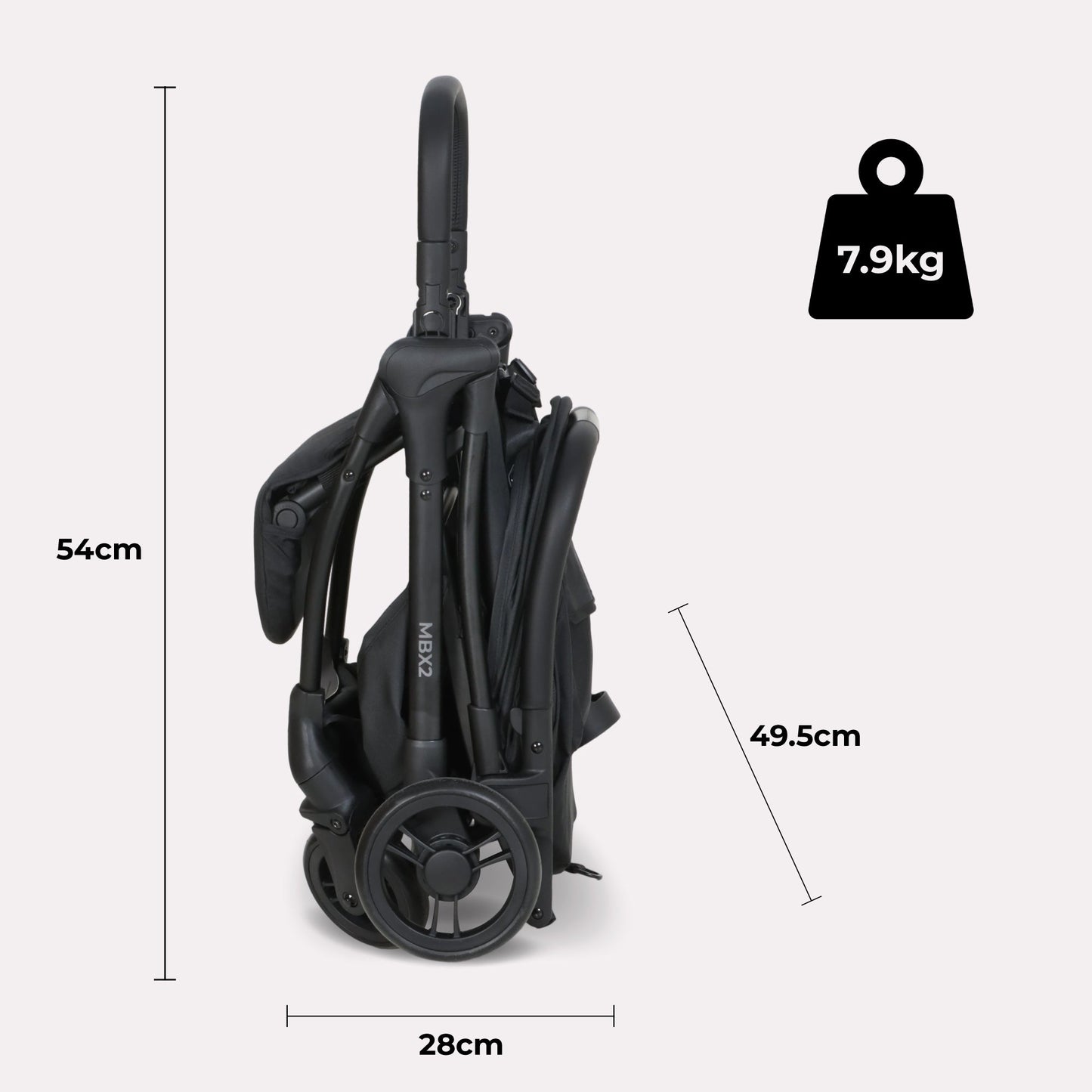 MBX2 Compact Stroller - Black