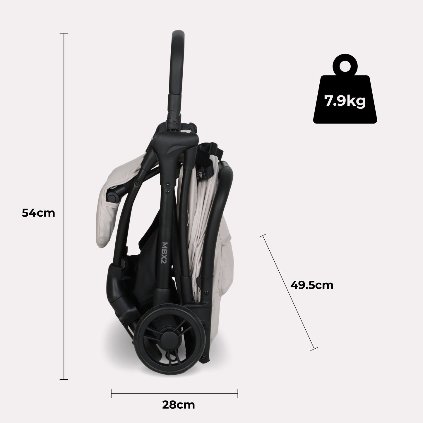 MBX2 Compact Stroller - Oatmeal